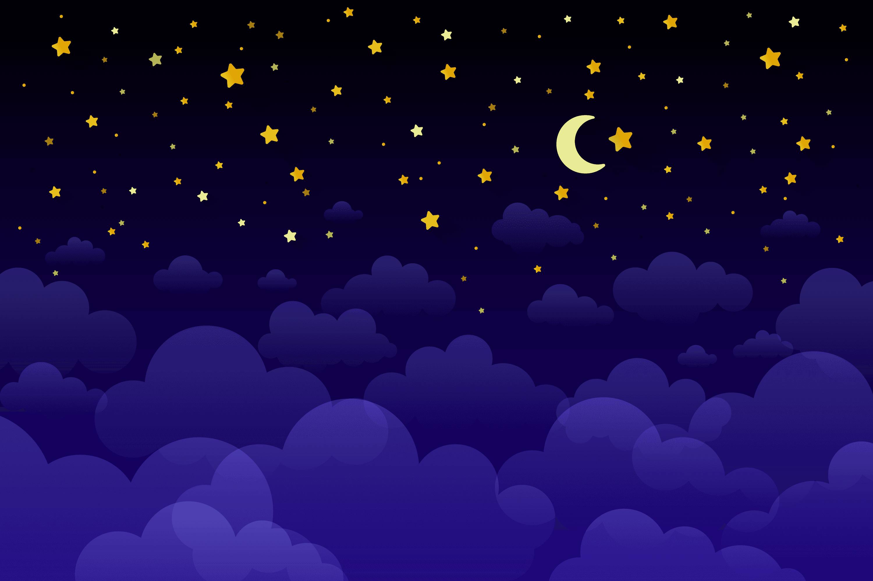 Starry night sky